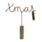 Rustic Rattan XMAS tree topper