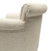 Paramount armchair bouclé, white sand