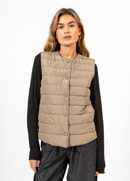 Asta quilted vest, sand