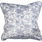 Velvet savannah pattern cushion cover 50x50, country blue