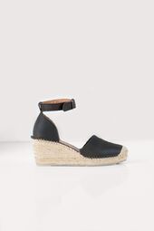 Palma midi heel espadrillos, black