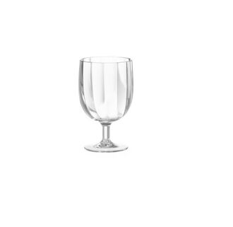 Wine glass plastic, transparent