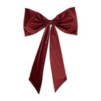 Velvet bow christmas tree decoration XL