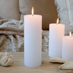Macon pillar candle 20x7, white