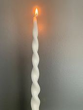 Kierrekynttilä 2kpl, valkoinen