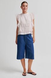 Kristel Frill Top, Crystal Pink