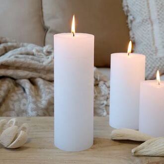 Macon pillar candle 20x7, white