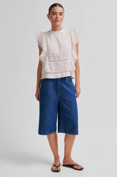 Kristel Frill Top, Crystal Pink