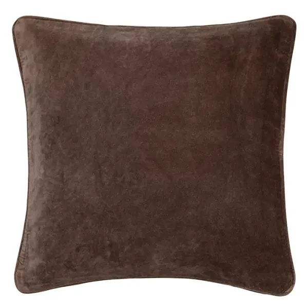 Velvet cushion cover 50x50, earth