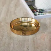 RM Maxime candle platter L, gold