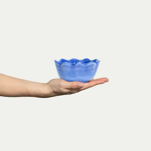 Oyster bowl 13cm, light blue