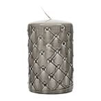 Pillar candle padded 9,5x15, flax