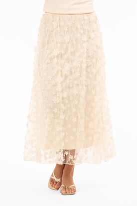 Chateau skirt, champagne