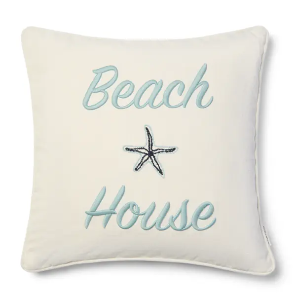 Beach house pillow 50x50