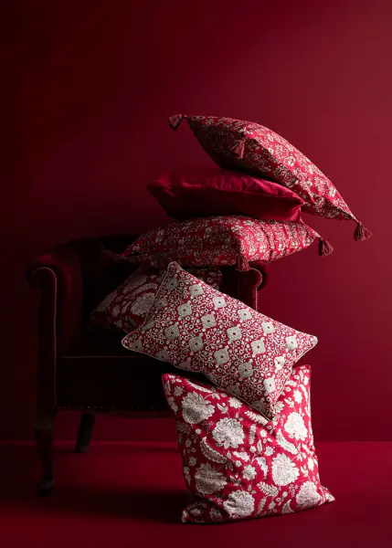 Velvet cushion cover 50x50, salsa