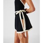 Monochrome pareo, white/black