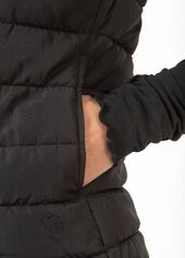 Asta quilted vest, black