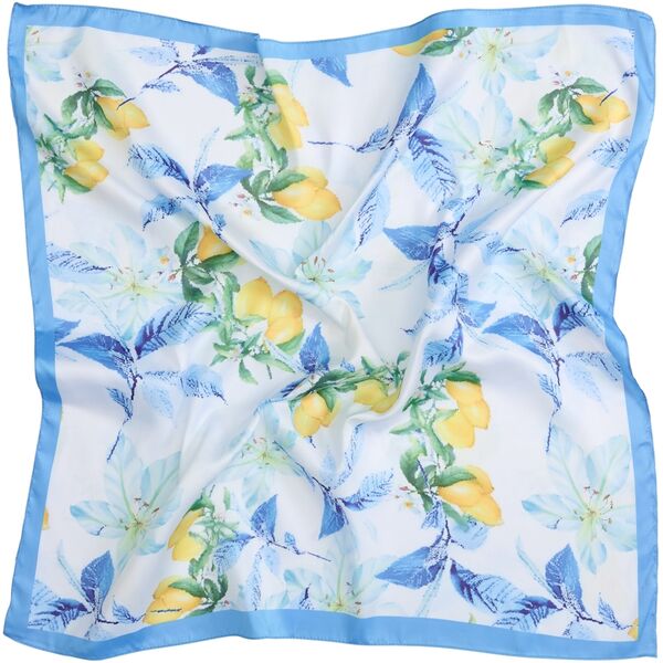 Finja scarf, lemon blue