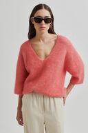 Andrea knit, spiced coral