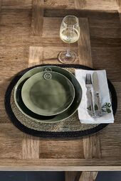 Portofino dinner plate, green