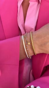 Poppy mini bangle, white gold