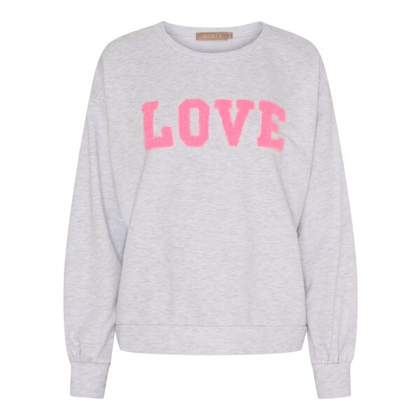 Jessa sweatshirt, light grey melange