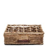 Rustic rattan cala gran napkin holder