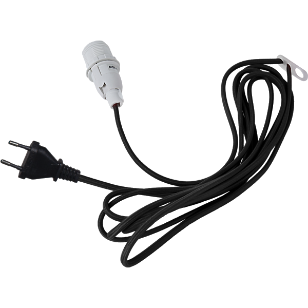 Johtosarja 3,5m paperitähdille, musta