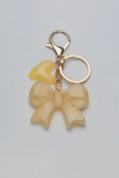 Charm bow, white