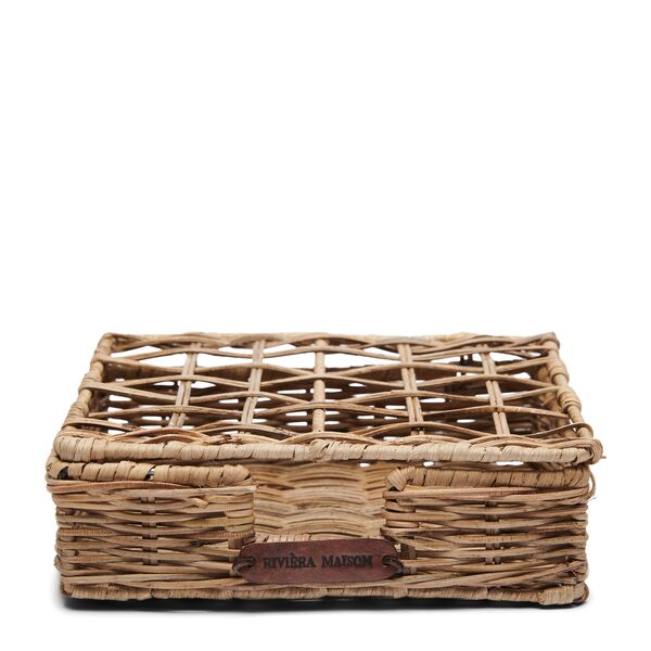 Rustic rattan cala gran napkin holder