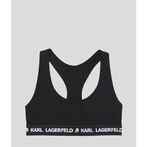 Karl logo bralette, black