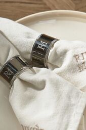 RM monogram napkin ring