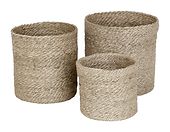Jute twisted cylinder large s/3, natural