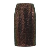 Sequin skirt with lace, multi color