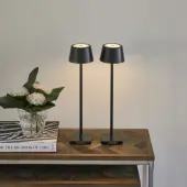 Luminee LED lamp micro USB, black