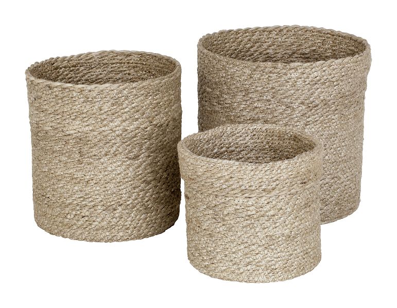 Jute twisted cylinder large s/3, natural