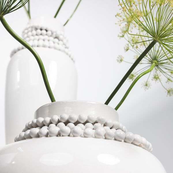 Precious pearl vase L