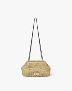 Crochet clutch, coriander beige