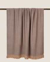 Soft bamboo throw 160x200, turtledove