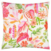 Tropical bloom outdoor cushion 43x43, natural