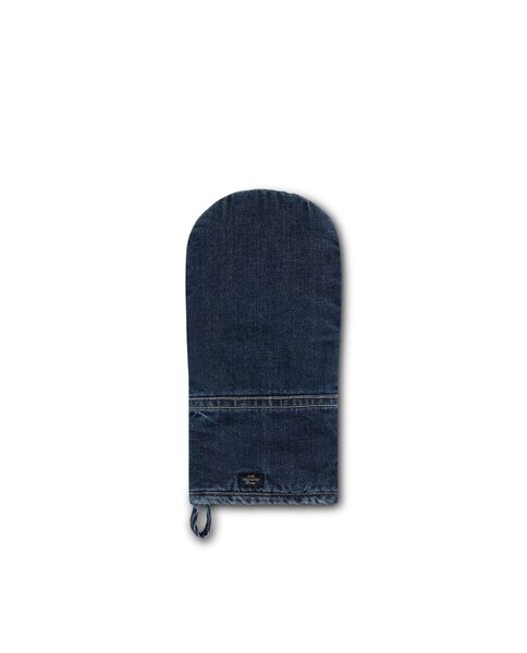 Icons cotton twill denim mitten