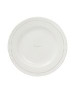 Porcelain dessert plate, white/beige