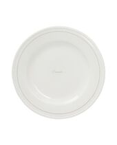 Porcelain dessert plate, white/beige