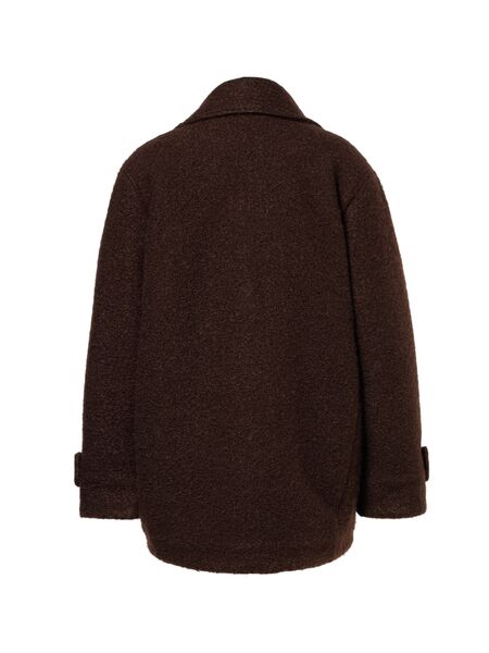 Avril short coat, dark chocolate