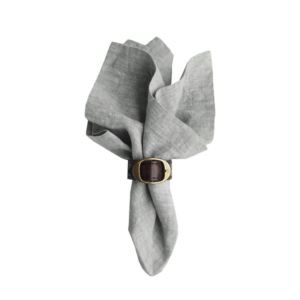 Sisilia linen napkin, light grey melange