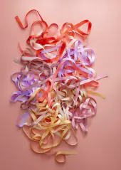 Ribbon grosgrain 16mm, ruby 3 pcs