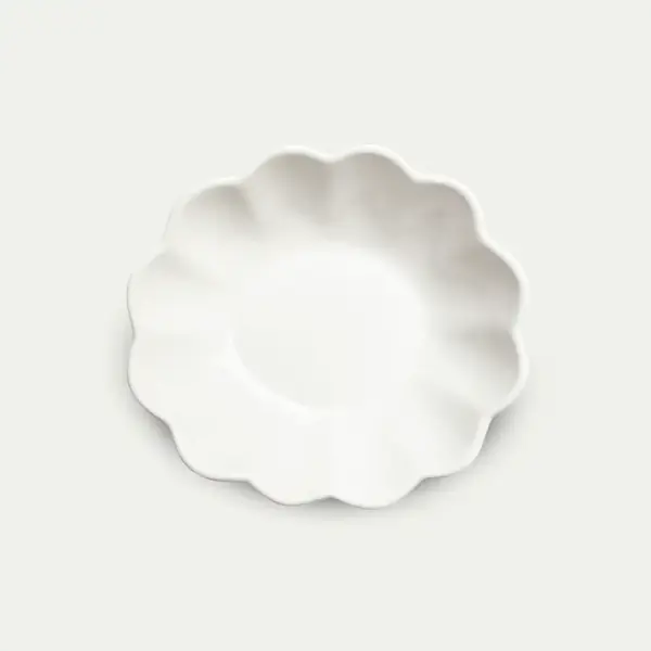 Oyster bowl 18x16cm, white