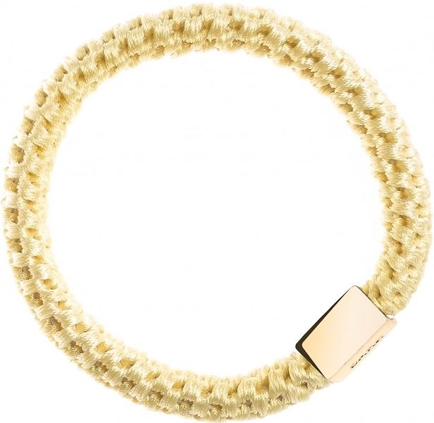 Fat hair ties, pale yellow