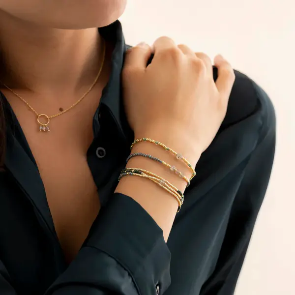 Clever labradorite bracelet