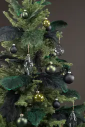 Ostrich Feather 40-45cm, Dark Green